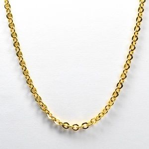 Women's Belcher Link Gold Plate Necklace
